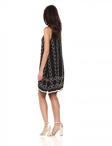 Watch Max Studio Women's Sleevless Printed Trapeze Dress on Amazon Live