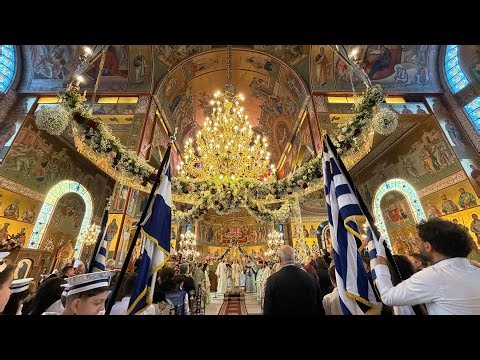 Ο χορός των Ιεροψαλτών στην Πανηγυρική Αρχ. Θεία Λειτουργία στον Ι. Ν. Ευαγγελισμού Θεοτόκου