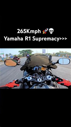 265 km/h 🚀💀 | Yamaha R1 Supremacy… #yamahar1 #crossplane #skyfall