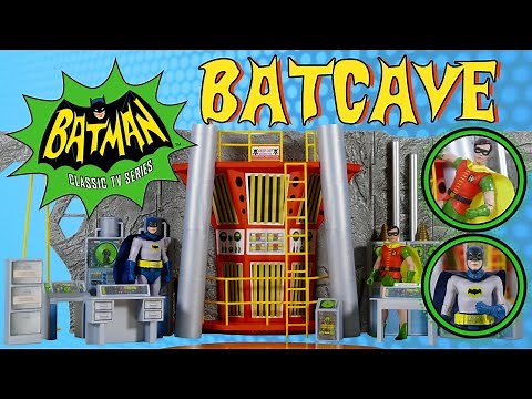 McFarlane Toys Batman Classic TV Series Batcave Playset UnBoxing Review