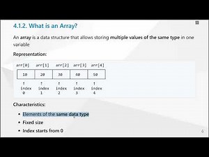 4.1. One-dim array - P1_Theory