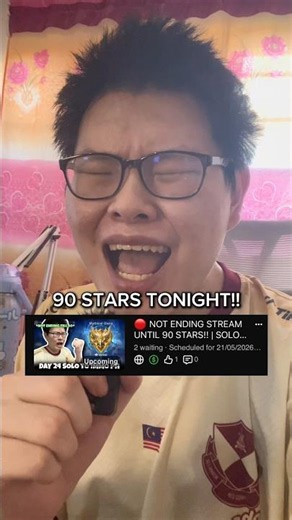 NOT ENDING STREAM UNTIL I REACH 90 STARS!! 😡