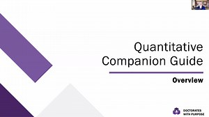 Quantitative CG Overview