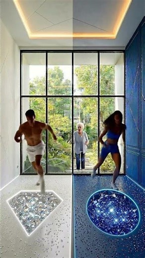 Which Floor Would You Choose? Diamond 💎 vs Sapphire 💙 (Watch Till End!) #epoxy #floorepoxy
