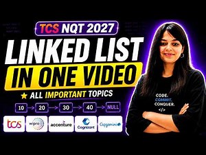 🔴 TCS NQT 2027 Linked List Complete Revision + TCS PYQ Coding Questions Asked | LIVE @ 7 PM