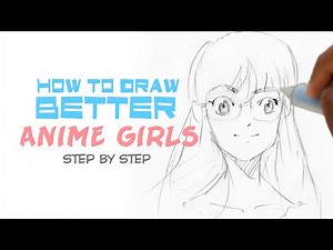 How to draw a basic anime girl face for beginners - How to draw manga
