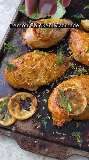 12K views · 495 reactions | This Easy Lemon Chicken Marinade comes together in about 5 minutes and only requires 6 ingredients, plus salt & pepper. Bake, grill, or pan fry the chicken for the easiest dinner. It is so juicy and tender. Full Recipe: https://biteswithbri.com/easy-lemon-chicken-marinade/ | Bites with Bri | Facebook