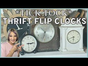 Thrift Flip Clock Diys/Rustic Farmhouse Decor/Cottagecore Diys