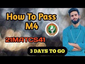 21MATCS41 VTU |Important Questions 💯