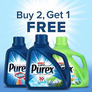 2.5K views · 54 reactions | Get a FREE bottle when you buy two 128oz or 150oz bottles of Purex® detergent at participating retailers. | Purex | Facebook