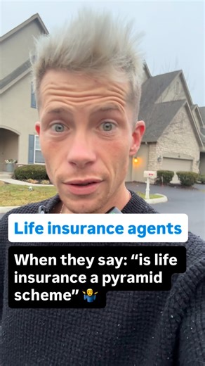 Kyle Stroker on Instagram: "Life insurance agents, here’s what to say when they ask “is life insurance a pyramid scheme?” And vote what you think below 👇 #lifeinsurance"