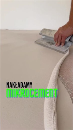 Nakładamy Mikrocement e-concreto | Pierwsza warstwa Mikrocementu | Jak wygląda Mikrocement?