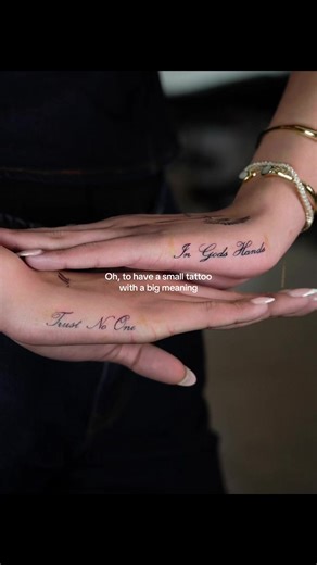I really want one with my initial or my fav quote #tattoo #s #fyp #real #viral