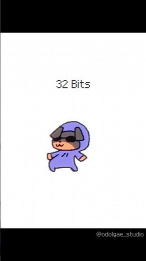 64 bits 32 bits 16 bits 8 bits 4 bits 2 bits 1 bit