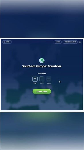 Southern European Countries 🔥🌅🏖️#seterra #geography #shorts #map #fyp
