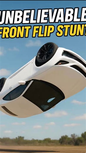 Unbelievable Front Flip Stunt! | Crazy Car Jump 😱