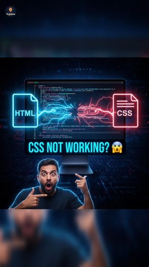 HTML me CSS File ko Link Kaise Kare | External CSS Tutorial | Coding Class #viral #shorts #trending