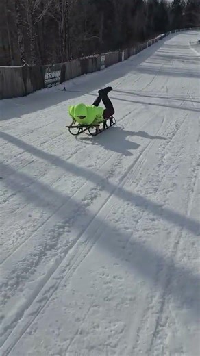 Went runner sledding on hog back mountain in New England