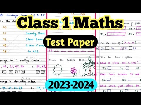 Class 1 maths question paper | Class 1 maths worksheet | maths worksheet for class 1| maths