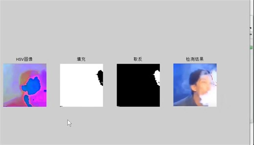 Matlab烟雾检测系统。实现火焰火灾检测，带界面，实现预警（教学）