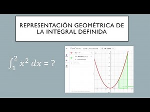 Representación Geométrica de la integral definida usando Geogebra