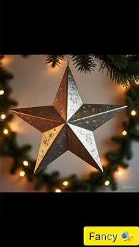 DIY CHRISTMAS STAR : EASY PAPER CRAFT FOR BEGINNERS‪@fancyartist‬
