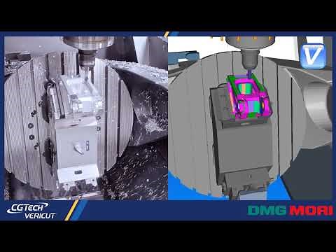 DMG Mori Machine Tool CNC simulation with VERICUT