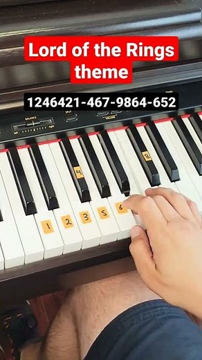 Lord of the Rings theme song - piano tutorial