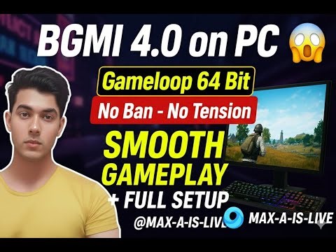 🚀 BGMI 4.0 on PC Emulator | Gameloop 64 Bit | No Ban No Tension Smooth Gameplay +Full Setup #hindi