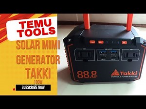 SOLAR POWER GENERATOR. With Solar panels. From TEMU. Unboxing. ‪@calabash-green‬ . ‪@temu‬