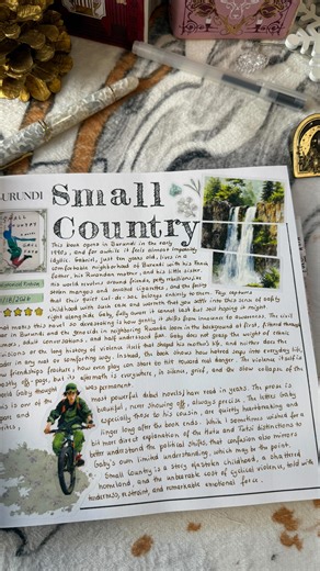 Psychonaut Adventures on Instagram: "Reading around the world took me to Burundi 🇧🇮 and this book absolutely wrecked me in the best way. Small Country by Gaël Faye is a powerful coming-of-age novel set against the backdrop of the Burundian civil war and the Rwandan genocide, told through the eyes of a child who doesn’t fully understand what’s happening until it’s too late. Beautiful writing, heartbreaking themes, and one of the strongest debut novels I’ve read. ⭐⭐⭐⭐⭐ If you’re looking for book