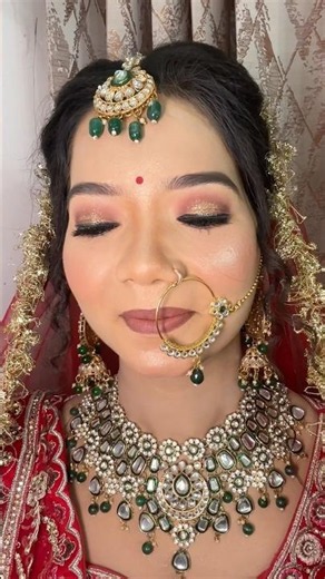 Beautiful real Bridal makeup with before and after look/ #makeup #bridelmakup #wedding #softglamlook