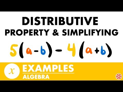 Simplifying Variable Expressions Using the Distributive Property Examples | Algebra - JK Math