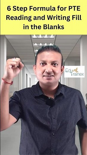 6 Step Formula For PTE Reading and Writing Fill In The Blanks | Edutrainex PTE