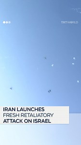 165K views · 6.1K reactions | TRT World captures the moment Iran launched a fresh wave of retaliatory attacks on Israel's capital Tel Aviv on the morning of June 19. Reports indicate that at least four sites in the Israeli capital were hit. | TRT World | Facebook