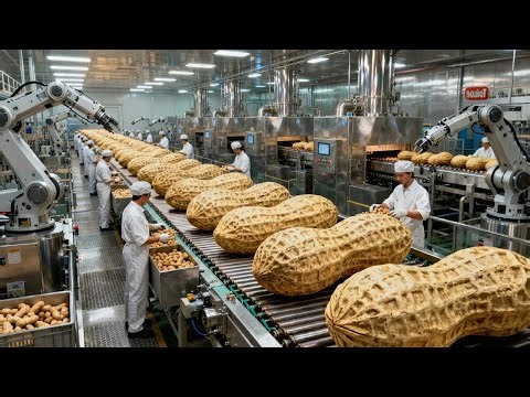 Inside a Peanut Butter Factory | Mass Production Process Revealed