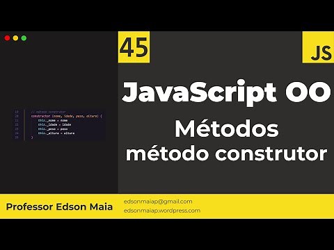 Curso de JS Aula 45 JS OO Métodos e método construtor