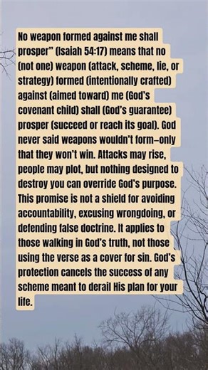 Isaiah 54:17 - Explained.