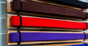 DIY Karate Belt Display