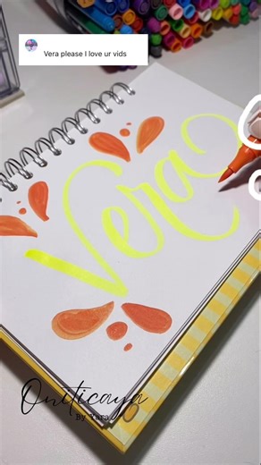 Tu nombre en Lettering con Brush pen