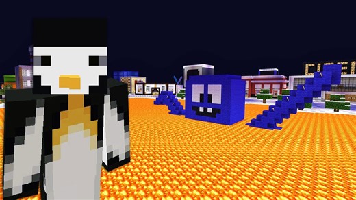 Minecraft Xbox adventure exploring the lava lake