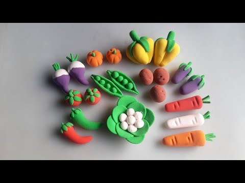 Amazing Techniques To Make Realistic Miniature Vegetables Using Clay || Veggies Making Tutorial
