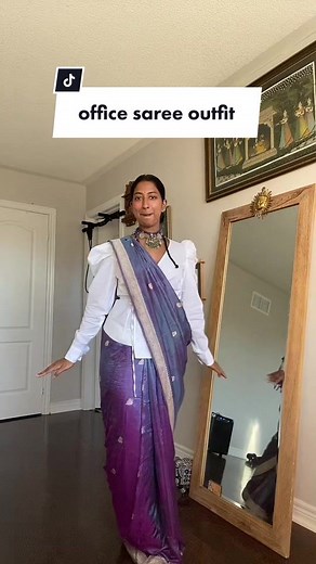 Saree Outfit Ideas for Office or Online Meetings