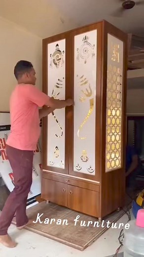 1.7M views · 12K reactions | Beautiful mandir design  #mandir #design #beautiful #reelsviralシ #viralreelsシ #reelsviral #furniture #fbreelsvideo | Karan furniture design | Facebook