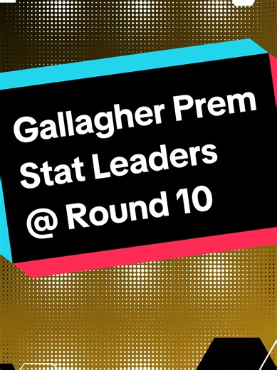 Gallagher Prem Stat Leaders after Round 10. The top try scorers, the top tackles, the biggest turnover threats plus much more! #premrugby #gallagherprem #rugbystats #englandrugby #rugbytok