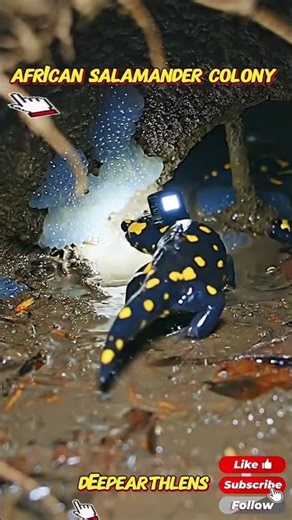 Tiny Camera Reveals Secret Mole Salamander Underground Colony | Real Animal Camera Footage
