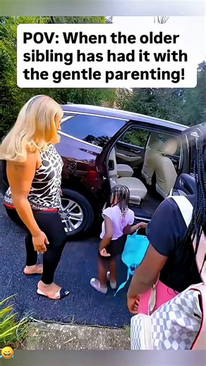 When the older sibling has had it with the gentle parenting.😂