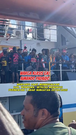 #fbjangkaupublik #sorotanperayaan Warga Klasis GKI Aimando Padaido dibawah komando Pdt. John Baransano membawa pulang cerita, kesan, kekompakan, dan sejarah peringatan 1 Abad Nubuatan Hamba Tuhan I. S. Kejne 25/10/2025 | Edwin Awak