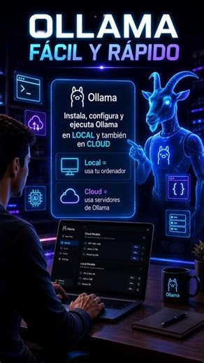 IA SIN LIMITES | #ollama LOCAL + CLOUD #ai #shorts