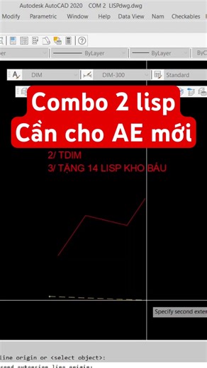 Combo 2 lisp needed for Autocad beginners